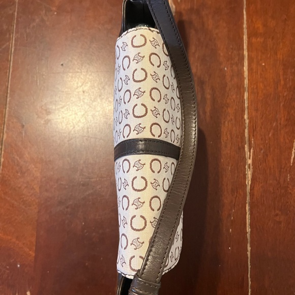 Celíne Logo Fabric & Leather Shoulder Bag - Picture 5 of 9